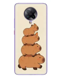 Чохол для Xiaomi POCO F2 Pro з картинкою «Вежа з капібар»