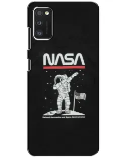Чехол для Xiaomi POCO M3 с картинкой «NASA — шагаем по Луне»