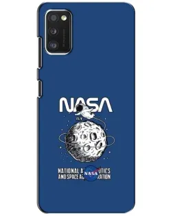 Чехол для Xiaomi POCO M3 с картинкой «NASA — лунная миссия»