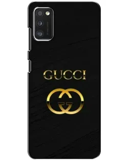 Чехол для Xiaomi POCO M3 с картинкой «Золотой логотип Gucci»