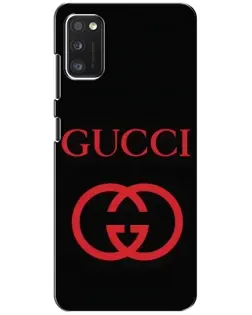 Чехол для Xiaomi POCO M3 с картинкой «Gucci — красный логотип»