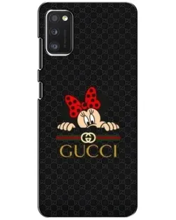 Чехол для Xiaomi POCO M3 с картинкой «Минни Маус Gucci — черный»