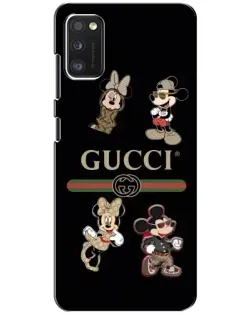 Чохол для Xiaomi POCO M3 з картинкою «Gucci — герої Disney та монограма»