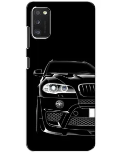 Чехол для Xiaomi POCO M3 с картинкой «Темный силуэт BMW»