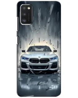 Чехол для Xiaomi POCO M3 с картинкой «BMW в свете фар»