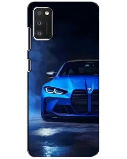 Чехол для Xiaomi POCO M3 с картинкой «Голубая BMW M4»