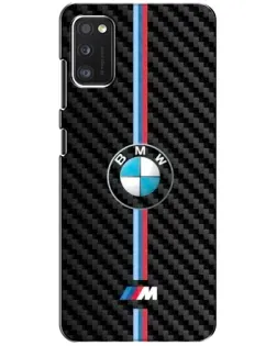Чехол для Xiaomi POCO M3 с картинкой «Эмблема BMW и карбон»