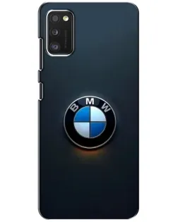 Чехол для Xiaomi POCO M3 с картинкой «Логотип BMW — минимализм»
