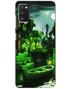 Чохол для Xiaomi POCO M3 з картинкою «Minecraft лісовий пейзаж»