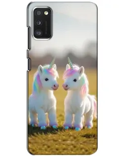 Чехол для Xiaomi POCO M3 с картинкой «Пара единорогов»