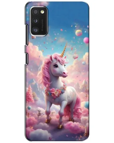 Чехол для Xiaomi POCO M3 с картинкой «Единорог среди облаков»