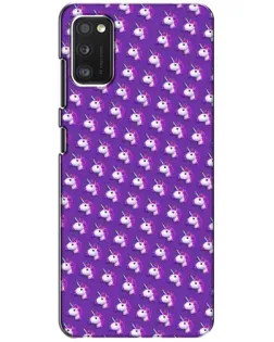 Чехол для Xiaomi POCO M3 с картинкой «Единороги на фиолетовом»