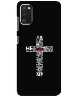 Чехол для Xiaomi POCO M3 с картинкой «Текстовый крест»
