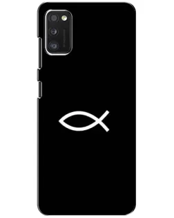 Чехол для Xiaomi POCO M3 с картинкой «Символ рыбы Jesus»