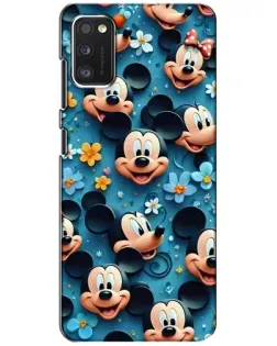 Чехол для Xiaomi POCO M3 с картинкой «Паттерн Микки и Минни»