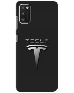Чохол для Xiaomi POCO M3 з картинкою «Сталевий логотип Tesla»
