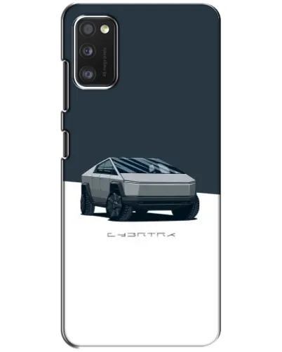 Чохол для Xiaomi POCO M3 з картинкою «Сріблястий Cybertruck Tesla»