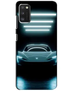 Чохол для Xiaomi POCO M3 з картинкою «Tesla в неоні»