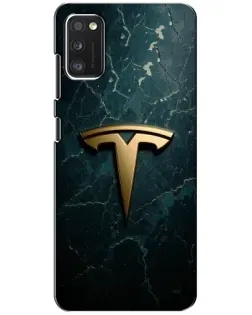 Чохол для Xiaomi POCO M3 з картинкою «Мармурова Tesla Gold»