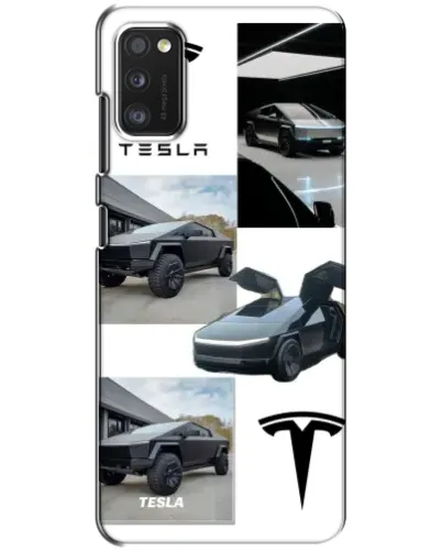 Чохол для Xiaomi POCO M3 з картинкою «Колаж Cybertruck Tesla»