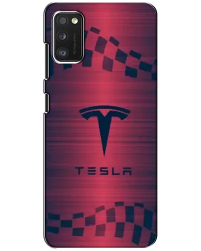 Чохол для Xiaomi POCO M3 з картинкою «Тесла червоний карбон»