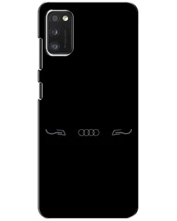 Чехол для Xiaomi POCO M3 с картинкой «Audi — световой подпись»