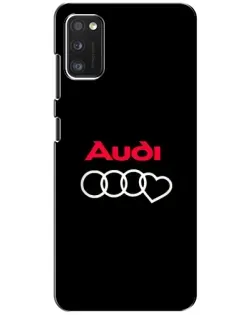Чехол для Xiaomi POCO M3 с картинкой «Логотип Audi Heart»