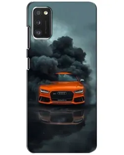 Чехол для Xiaomi POCO M3 с картинкой «Audi в облаках дыма»