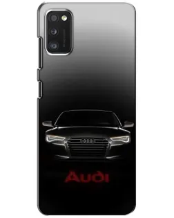 Чехол для Xiaomi POCO M3 с картинкой «Audi — градиентный контур»