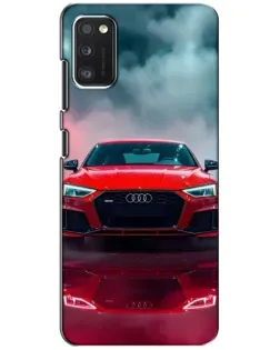 Чехол для Xiaomi POCO M3 с картинкой «Audi RS — красный стиль»