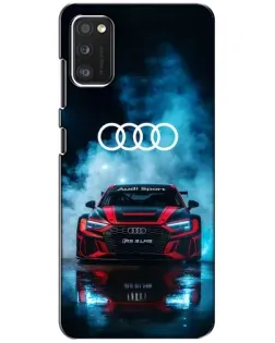 Чехол для Xiaomi POCO M3 с картинкой «Audi Sport — неон»