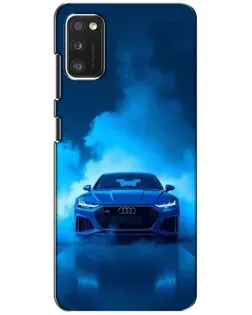 Чехол для Xiaomi POCO M3 с картинкой «Audi — голубая энергия»
