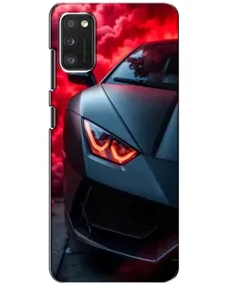 Чехол для Xiaomi POCO M3 с картинкой «Lamborghini красное сияние»