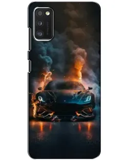 Чехол для Xiaomi POCO M3 с картинкой «Lamborghini дымная эстетика»