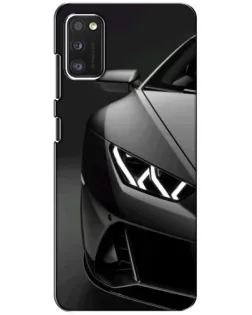 Чехол для Xiaomi POCO M3 с картинкой «Lamborghini фары детализация»