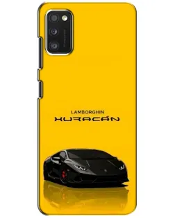 Чехол для Xiaomi POCO M3 с картинкой «Lamborghini Huracan черный»