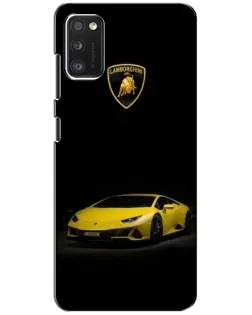 Чехол для Xiaomi POCO M3 с картинкой «Lamborghini желтый акцент»