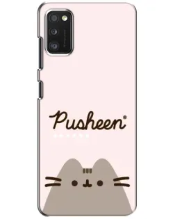Чехол для Xiaomi POCO M3 с картинкой «Pusheen логотип»