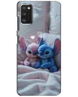 Чехол для Xiaomi POCO M3 с картинкой «Плюшевые Стич Ангел»