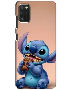 Чехол для Xiaomi POCO M3 с картинкой «Стич ест шоколад»