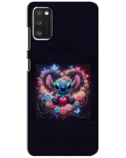 Чехол для Xiaomi POCO M3 с картинкой «Stitch в цветах»