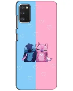 Чехол для Xiaomi POCO M3 с картинкой «Stitch и Angel Love»