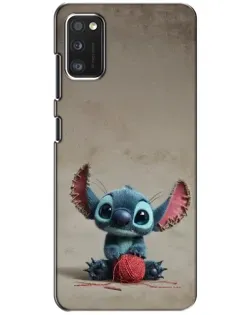 Чехол для Xiaomi POCO M3 с картинкой «Стич на коричневом фоне»