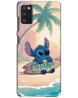 Чехол для Xiaomi POCO M3 с картинкой «Стич на серфе»