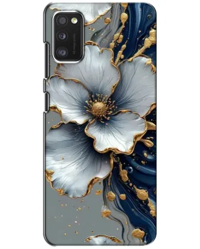Чехол для Xiaomi POCO M3 с картинкой «Белый цветок и золотой флюид» Чехол для Xiaomi POCO M3 с картинкой «Белый цветок и золотой флюид»