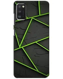 Чехол для Xiaomi POCO M3 с картинкой «Зеленые геометрические линии» Чехол для Xiaomi POCO M3 с картинкой «Зеленые геометрические линии»