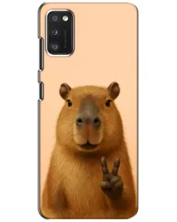 Чехол для Xiaomi POCO M3 с картинкой «Капибара виктория»