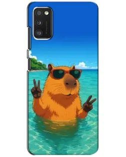 Чехол для Xiaomi POCO M3 с картинкой «Морская капибара»