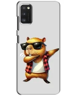 Чехол для Xiaomi POCO M3 с картинкой «Капибара рэпер даб»