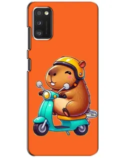 Чехол для Xiaomi POCO M3 с картинкой «Капибара на скутере»
